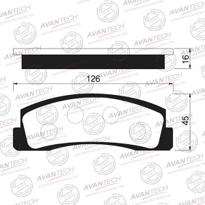 Колодки тормозные дисковые Avantech передние AV020 AVANTECH