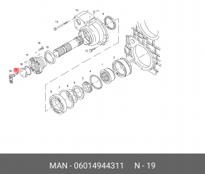 6-гранный установочный винт M12X1,5X60-1 06014944311 MAN