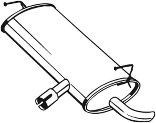 Глушитель NISSAN Qashqai задняя часть BOSAL 145-203 BOSAL