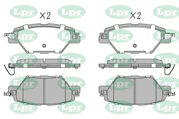 Колодки тормозные MAZDA CX-9 16- задние 05P2110 05P2110 LPR