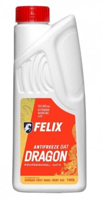 Антифриз готовый карбоксилатный розовый Dragon G12+ 1л 430206404 FELIX