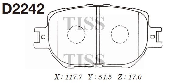 Колодки тормозные дисковые D2242 D2242 MK KASHIYAMA