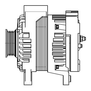 Генератор для а/м Chevrolet Aveo T250 (08-) 1.2i/Spark M300 (11-) 1.0i 80A (LG 0 LG0503 START VOLT
