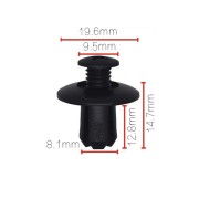 Клипса бампера  10шт 909175 NORD YADA