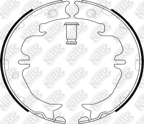 Колодки тормозные TOYOTA Avensis (01-09),Previa (90-99) стояночного тормоза (4шт FN0567 NIBK