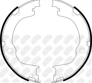 Колодки тормозные CHEVROLET Captiva (06-) задние барабанные (4шт.) NIBK FN0667 NIBK