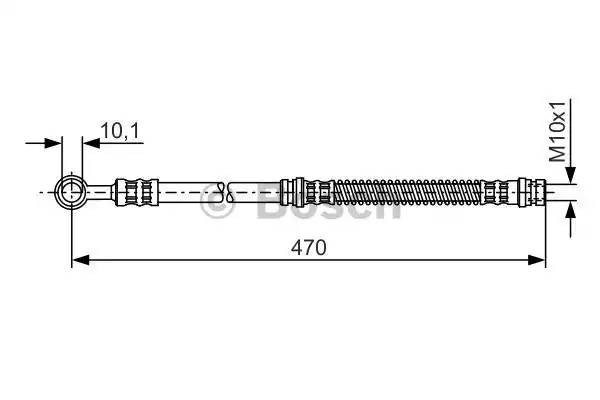Шланг тормозной MITSUBISHI Carisma (96-06) передний BOSCH 1 987 476 775 BOSCH