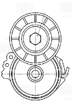 Ролик привод. ремня Ford Kuga (08-) 2.0d (до 11.2012) (с натяж. мех.) (CM 5728) CM5728 TRIALLI