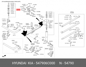 Стойка стабилизатора HYUNDAI HD120 дв.D6GA переднего OE 547906C000 HYUNDAI KIA