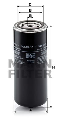 Фильтр топливный WDK 962-17 MANN FILTER