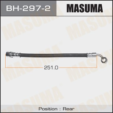 шланг тормозной! задний левый L=251\ Toyota Land Cruiser 3.0/4.0 02> BH2972 MASUMA