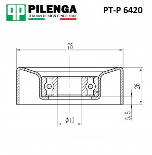 Ролик натяжителя ремня OPEL Corsa PT-P6420 PTP6420 PILENGA