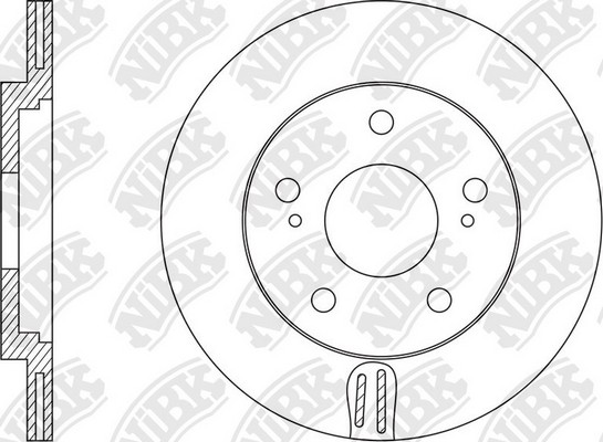Диск тормозной TOYOTA VENZA 2008 RN1574 RN1574 NIBK