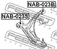 Сайлентблок NAB-023S NAB-023S FEBEST