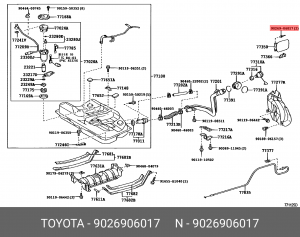 Заклепка TOYOTA 90269-06017 90269-06017 TOYOTA