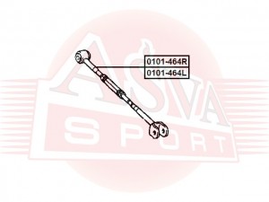 Сайлентблок задней поперечной правой тяги 0101-464R ASVA