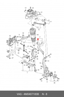 Гидроопора 4M0407183B 4M0 407 183 B VAG