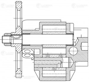 Насос масляный КАМАЗ-ЕВРО-3 LUZAR LOP 0711 LUZAR