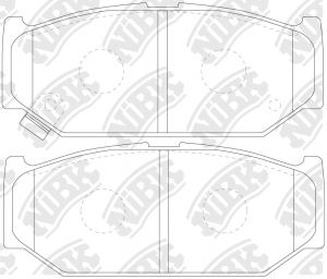 Колодки тормозные SUZUKI Swift передние (4шт.) NIBK PN9529 NIBK