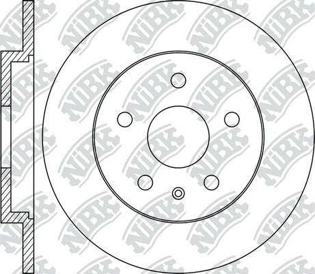 Диск тормозной AUDI A4,A5,A6,A7,Q5 задний (300х12) (1шт.) NIBK RN2059 NIBK