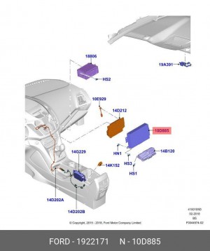 1922171 БЛОК ДИСПЛЕЯ 1 922 171 FORD