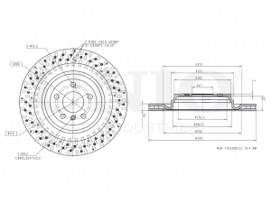 Диск тормозной задний BRD-20598 UNIO