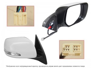 Зеркало TOYOTA LAND CRUISER PRADO 09- RH складноеповоротникобогрев 9конт STTY150 STTY150940A1 SAT