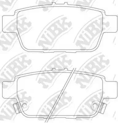 Колодки тормозные дисковые PN28004 PN28004 NIBK