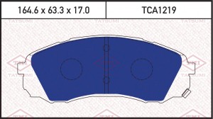 колодки дисковые перед.!\ KIA Carnival 06> TCA1219 TATSUMI