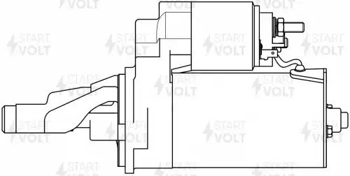 Стартер для а/м VAG A6 (97-)/A4 (97-)/A8 (97-) 2.5TDI 2кВт (LSt 1862) LST 1862 START VOLT