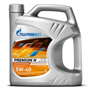 Масло моторное GAZPROMNEFT Premium N SN/CF/A3/B4 5W40 синт.4л 2389900144 GAZPROMNEFT