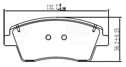 Колодки торм. Volvo XC40 (17-) диск. перед. (PF 2480) PF 2480 TRIALLI