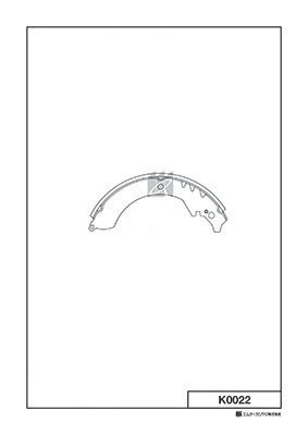Колодки тормозные бараб. Daihatsu Rocky 90-97,Rugger 84-93,Feroza 88- K0022 K0022 MK KASHIYAMA