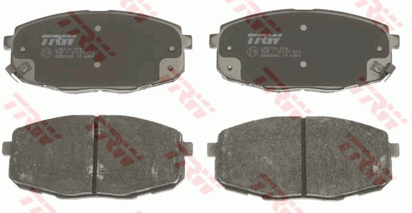 Колодки тормозные KIA Carens (02-), Ceed (07-) передние (4шт.) TRW GDB3342 TRW