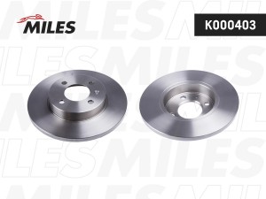 Диск тормозной передний не вентилируемый D256мм. VW GOLF III 91-97/PASSAT 88-97/ K000403 MILES