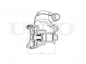 Помпа водяная WAP-10099 UNIO