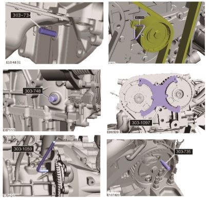 Набор фиксаторов коленвала и распредвала (FORD, MAZDA) в кейсе JTC /1 JTC-4234 JTC TOOLS