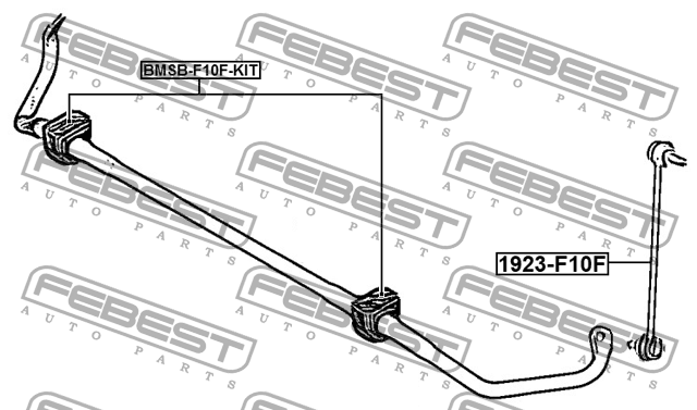 Тяга стабилизатора передняя 1923-F10F 1923-F10F FEBEST