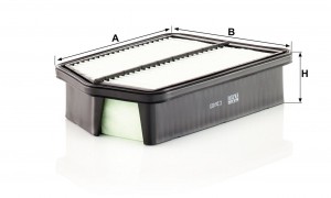 HYUNDAI IX35 (2010>)/ KIA SPORTAGE (2010>) 258х164х54 C26013 MANN FILTER