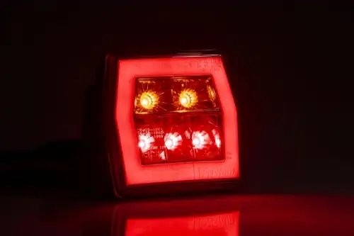 фонарь задний! LED 3-функциональный, 99,5х93 с проводом 1м\ Universal FT120LED FRISTOM