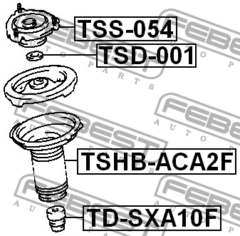 Опора переднего амортизатора TSS-054 FEBEST