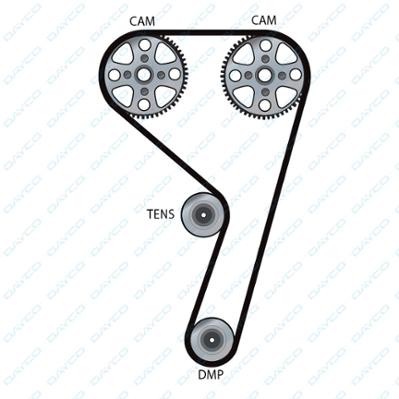 FORD FIESTA/FOCUS/MAZDA 121/VOLVO C30/S40/V50 1.4-2.0 16V 94671 DAYCO