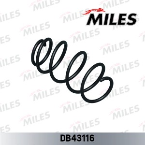 Пружина передней подвески SKODA OCTAVIA II (1Z3) 1.4/1.6/1.6FSI 04- (KYB RH1714) DB43116 MILES