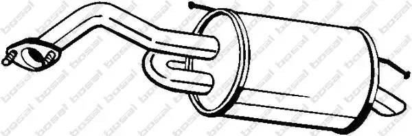 Глушитель DAEWOO Matiz (05-) CHEVROLET Spark (05-) задняя часть BOSAL 128-001 BOSAL