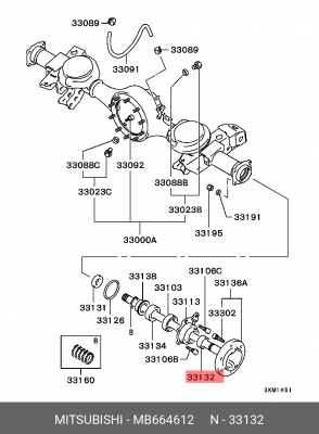 Сальник полуоси задн MITSUBISHI MB664612 MB664612 MITSUBISHI