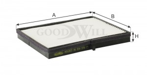 Фильтр салона AG628CF AG 628 CF GOODWILL