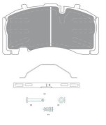 колодки тормозные! WVA29171/29271 c р/к, перед/зад дисковый тормоз Knorr SK-7\ B 31010004 WUHLERMANN