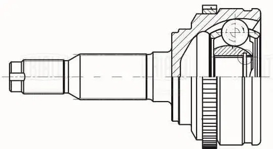 ШРУС для а/м Daewoo Gentra (13-)/Ravon Gentra (15-) (наруж.) (GO 0551) GO 0551 TRIALLI