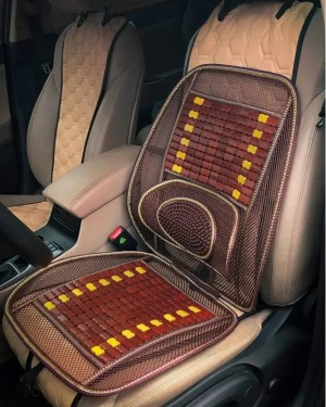 Накидка на сиденье массажная деревянная с поясничной опорой темная AIRLINE ADCS002 AIRLINE