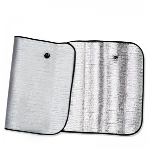 Шторка автомобильная для лобового стекла 130х60см светоотражающая AVS 43094 AVS